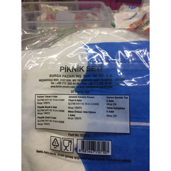 Piknik Seti 37 Parça