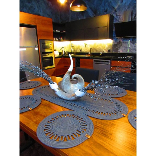 Jüt Runner Dalgalı Gri