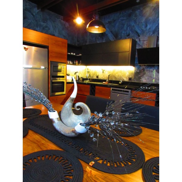 Jüt Runner Supla Takımı - Dalgalı Siyah